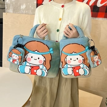 Laptop- és tabletás táska, gyerekes rajzfilm stílus (légáteresztő; ultra könnyű; kopásálló; anti-szeizmikus) • Anyag: Poliészter • Belső: Poliészter-pamut • Mintázat: Személy • Uniszex