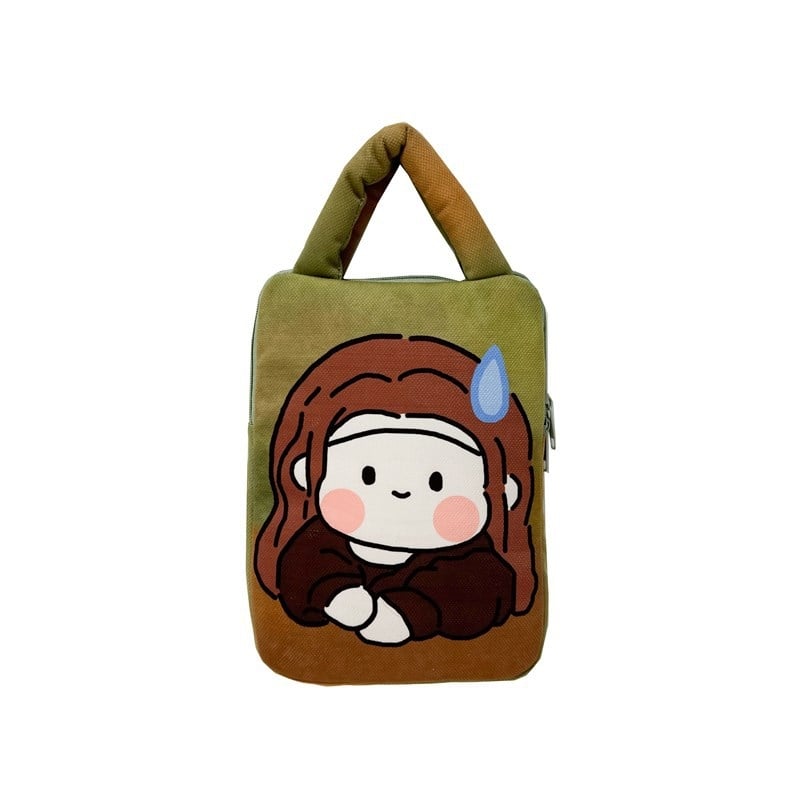 Laptop- és tabletás táska, gyerekes rajzfilm stílus (légáteresztő; ultra könnyű; kopásálló; anti-szeizmikus) • Anyag: Poliészter • Belső: Poliészter-pamut • Mintázat: Személy • Uniszex