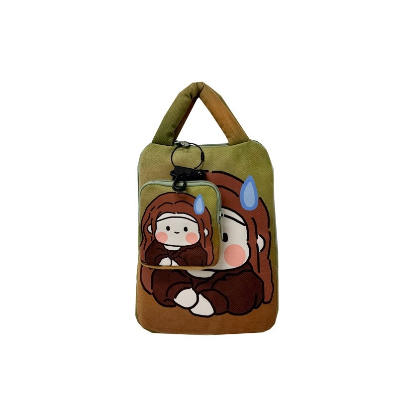 Laptop- és tabletás táska, gyerekes rajzfilm stílus (légáteresztő; ultra könnyű; kopásálló; anti-szeizmikus) • Anyag: Poliészter • Belső: Poliészter-pamut • Mintázat: Személy • Uniszex