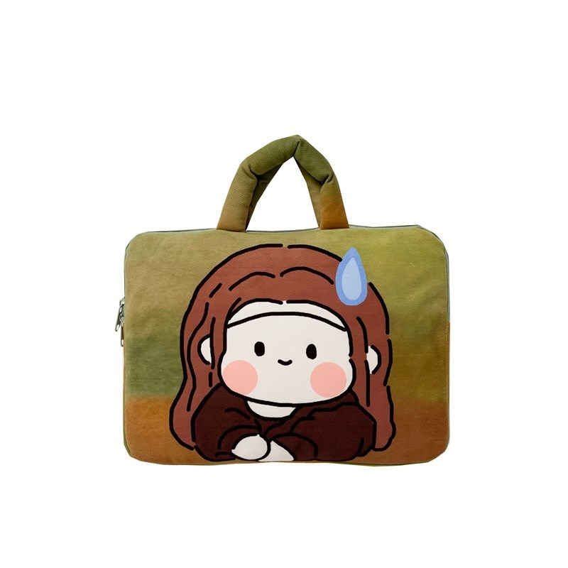 Laptop- és tabletás táska, gyerekes rajzfilm stílus (légáteresztő; ultra könnyű; kopásálló; anti-szeizmikus) • Anyag: Poliészter • Belső: Poliészter-pamut • Mintázat: Személy • Uniszex
