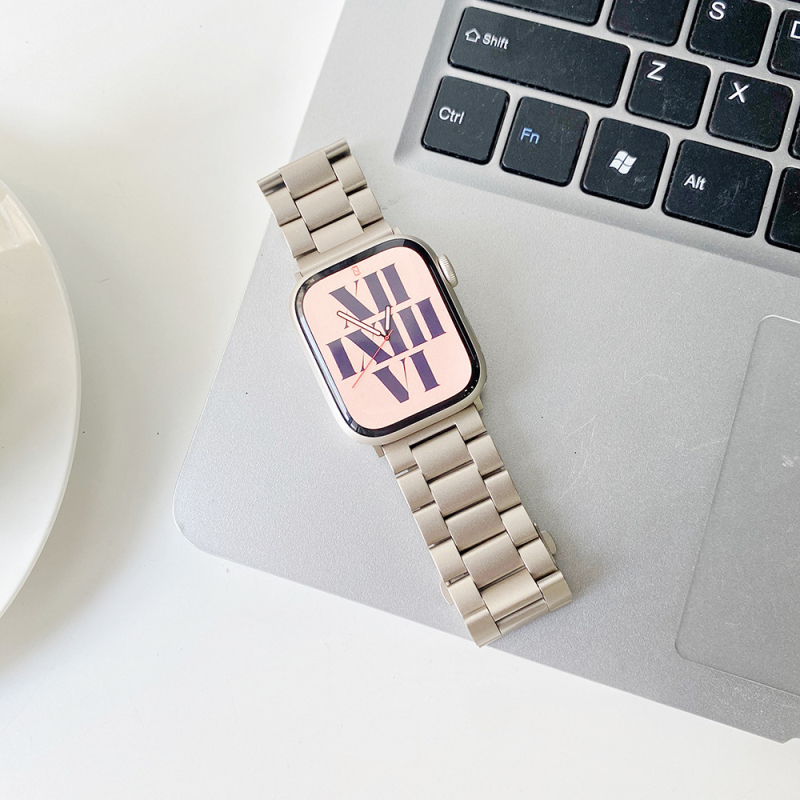 Brățară metalică pentru Apple Watch, închidere pliabilă, 22 mm, greutate 85 g, lansare 2023