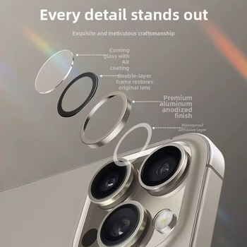 Kameras aizsargfolija iPhone 14 Pro Max – kalts stikls, HD, izturīga pret sprādzienu, pret pirkstu nospiedumiem