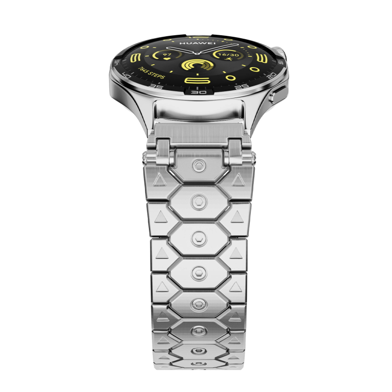 Pengyi curea metalică pentru ceas, oțel inoxidabil, cataramă pliabilă, compatibilă cu ceasuri Samsung, Apple și Huawei