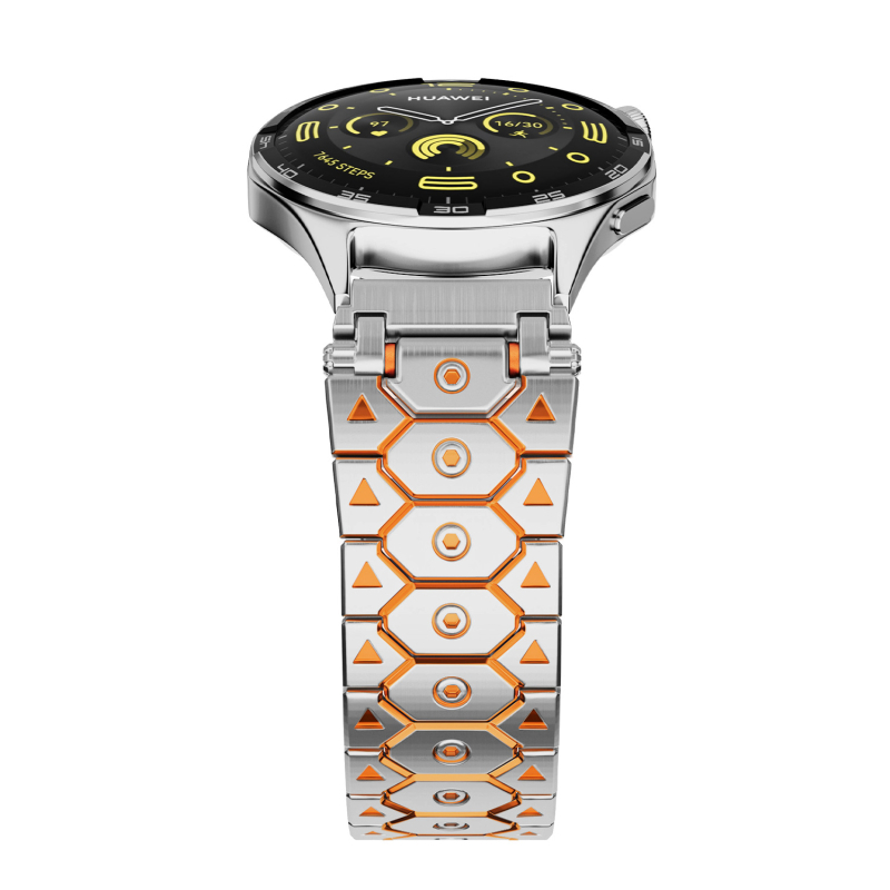 Pengyi curea metalică pentru ceas, oțel inoxidabil, cataramă pliabilă, compatibilă cu ceasuri Samsung, Apple și Huawei