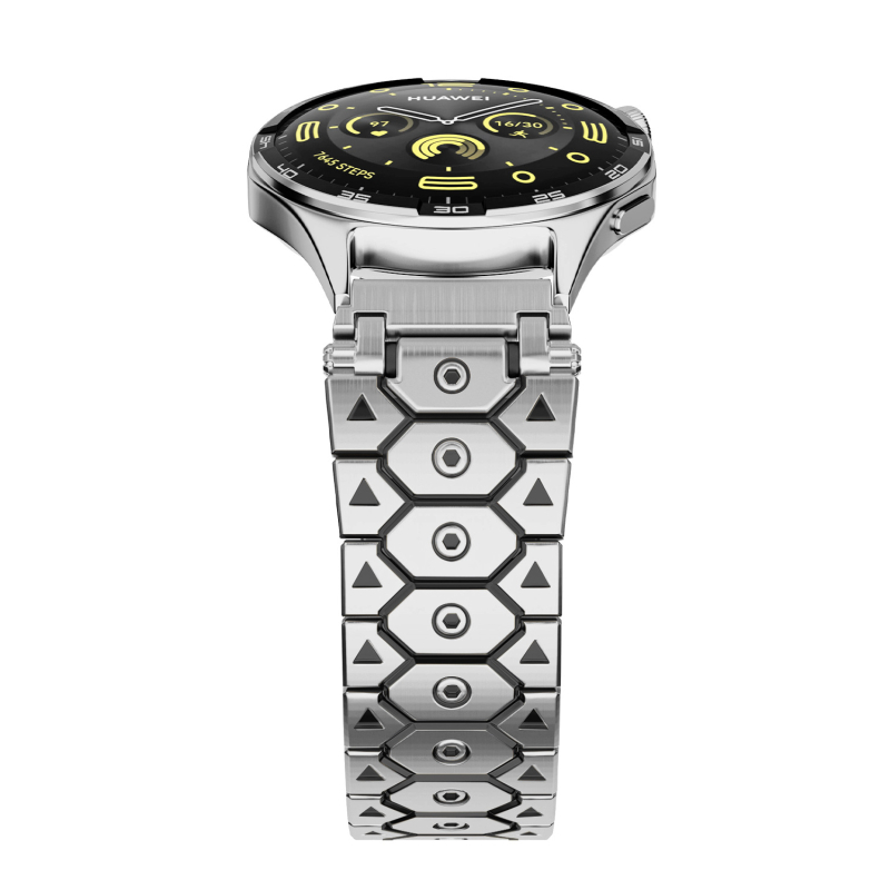 Pengyi curea metalică pentru ceas, oțel inoxidabil, cataramă pliabilă, compatibilă cu ceasuri Samsung, Apple și Huawei