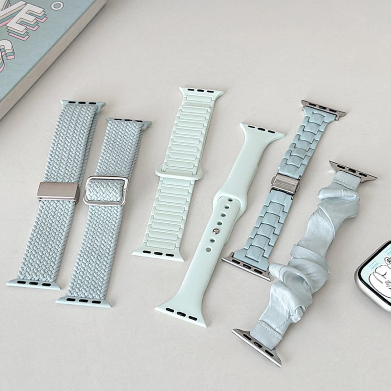 Ljetni lagani mentolni najlon remen za Apple Watch Serija 8/9
