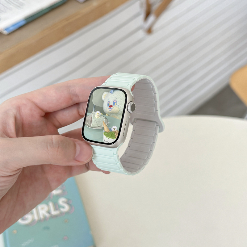 Ljetni lagani mentolni najlon remen za Apple Watch Serija 8/9