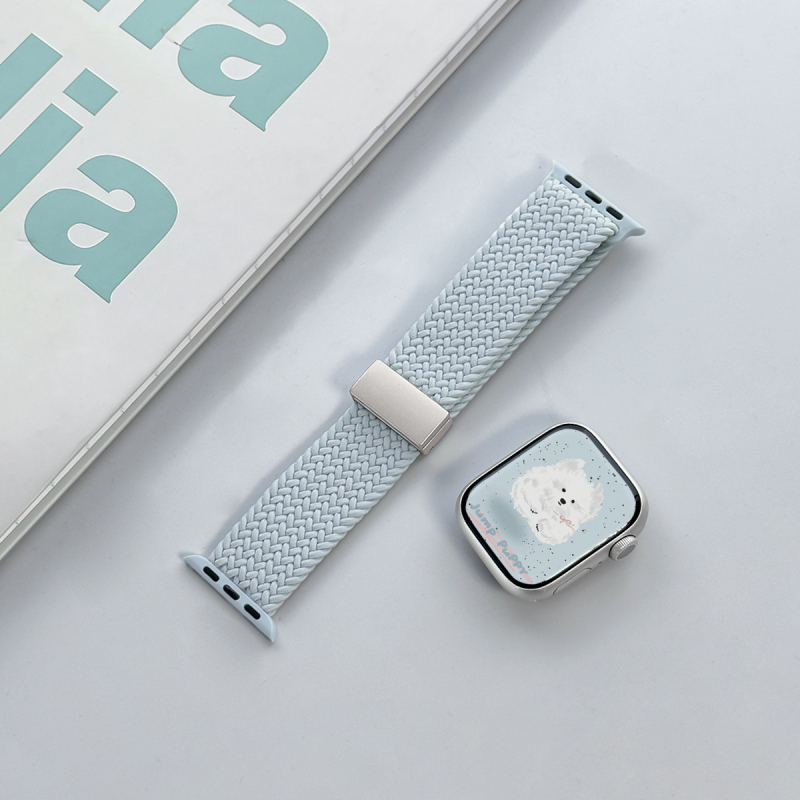 Ljetni lagani mentolni najlon remen za Apple Watch Serija 8/9