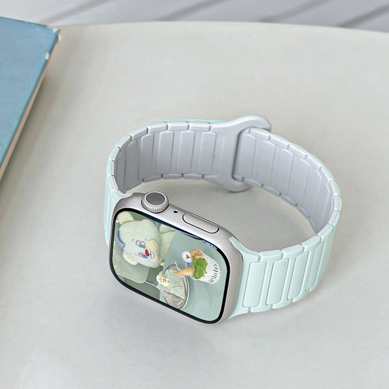 Ljetni lagani mentolni najlon remen za Apple Watch Serija 8/9