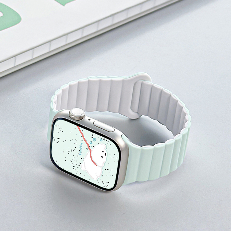 Ljetni lagani mentolni najlon remen za Apple Watch Serija 8/9