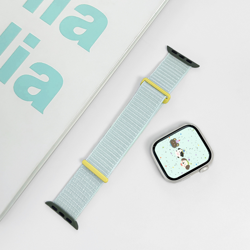Ljetni lagani mentolni najlon remen za Apple Watch Serija 8/9