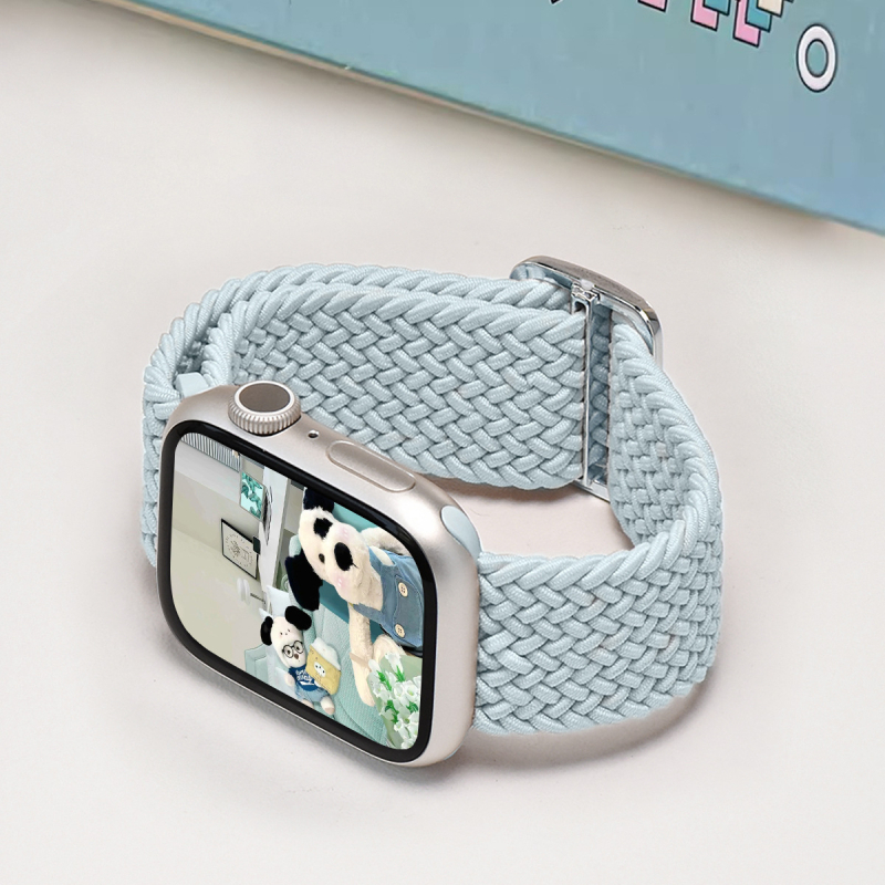 Ljetni lagani mentolni najlon remen za Apple Watch Serija 8/9