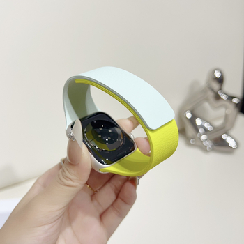 Ximeng силиконова гривна за Apple Watch — минималистичен стил, магнитно закопчаване, съвместима със Apple Watch