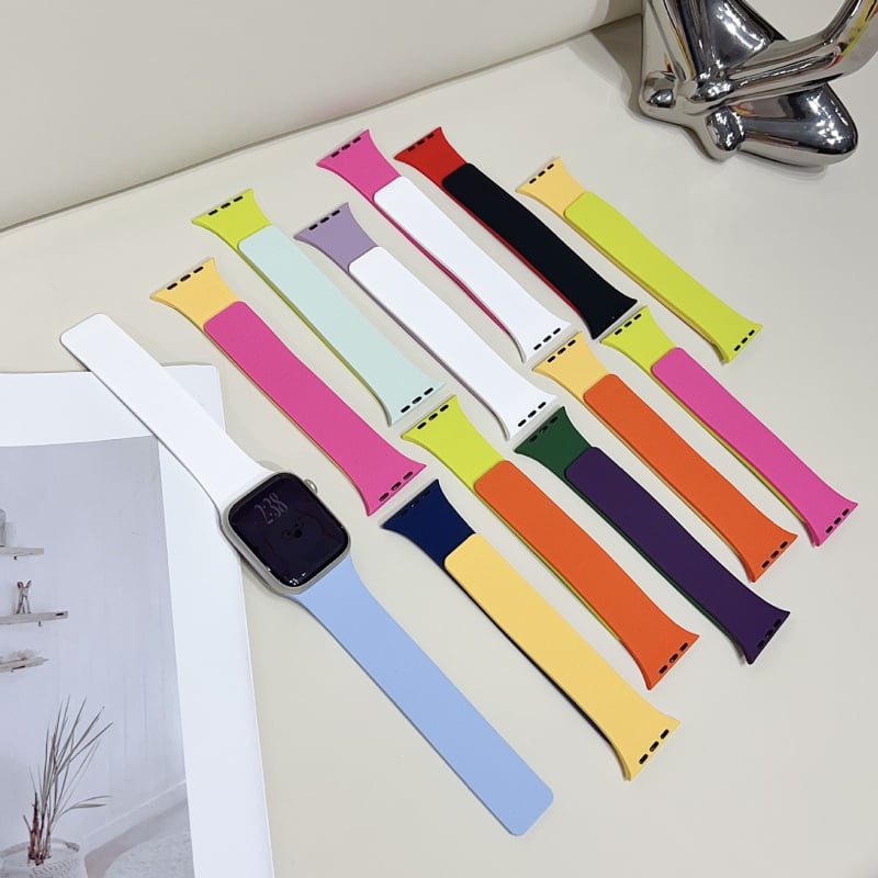 Ximeng силиконова гривна за Apple Watch — минималистичен стил, магнитно закопчаване, съвместима със Apple Watch