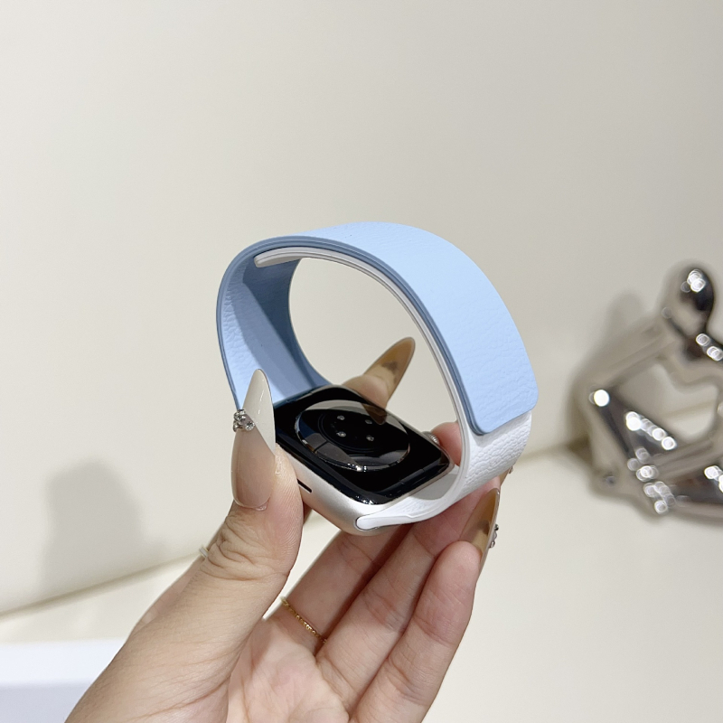 Ximeng силиконова гривна за Apple Watch — минималистичен стил, магнитно закопчаване, съвместима със Apple Watch