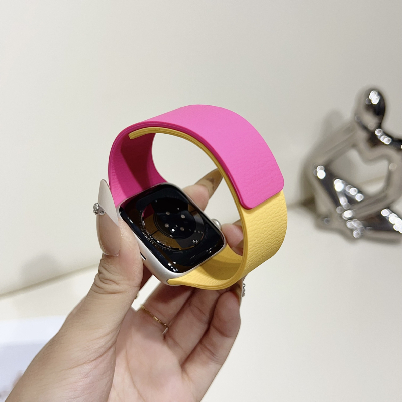 Ximeng силиконова гривна за Apple Watch — минималистичен стил, магнитно закопчаване, съвместима със Apple Watch