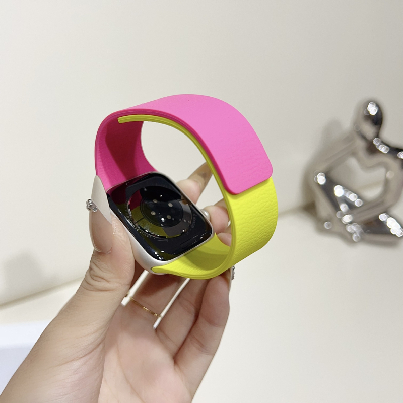 Ximeng силиконова гривна за Apple Watch — минималистичен стил, магнитно закопчаване, съвместима със Apple Watch