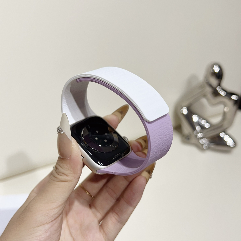 Ximeng силиконова гривна за Apple Watch — минималистичен стил, магнитно закопчаване, съвместима със Apple Watch