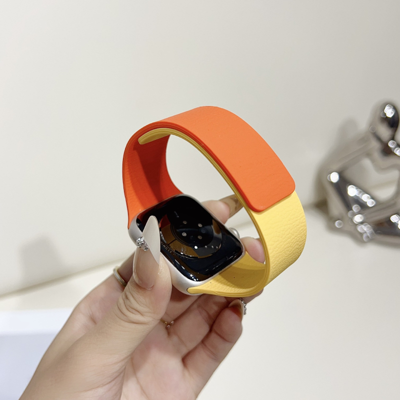 Ximeng силиконова гривна за Apple Watch — минималистичен стил, магнитно закопчаване, съвместима със Apple Watch