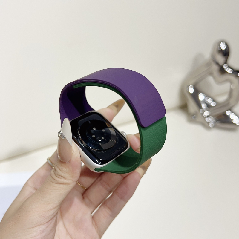 Ximeng силиконова гривна за Apple Watch — минималистичен стил, магнитно закопчаване, съвместима със Apple Watch