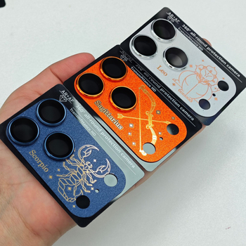 Apple 17 Pro Max kameras lēcas aizsargs, tempered glass + metāls, lēcas aizsargs, HD, sprādziena izturīgs