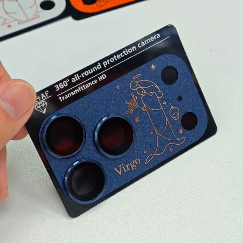 Apple 17 Pro Max kameras lēcas aizsargs, tempered glass + metāls, lēcas aizsargs, HD, sprādziena izturīgs