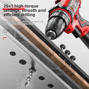 Set cu bormașină electrică – ansamblu multifuncțional pentru reparații casnice, 17 piese, ABS, Olade