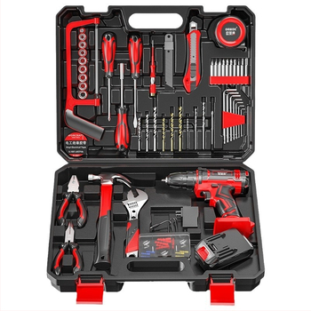 Set cu bormașină electrică – ansamblu multifuncțional pentru reparații casnice, 17 piese, ABS, Olade