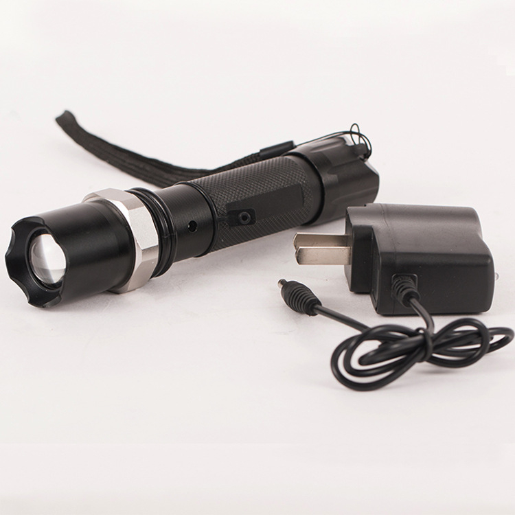 LED čelna lampa s aluminijskom legurom, mehanički zum, 5W, 4200mAh rechargeable baterija, 360° rotacija