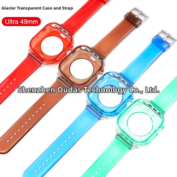 TPU Glacier Jelly puzdro na náramok Apple Watch — Kompatibilné s Apple Watch 5/6/7/SE/8/Ultra — Materiál: TPU