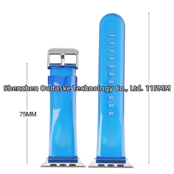 TPU Glacier Jelly puzdro na náramok Apple Watch — Kompatibilné s Apple Watch 5/6/7/SE/8/Ultra — Materiál: TPU