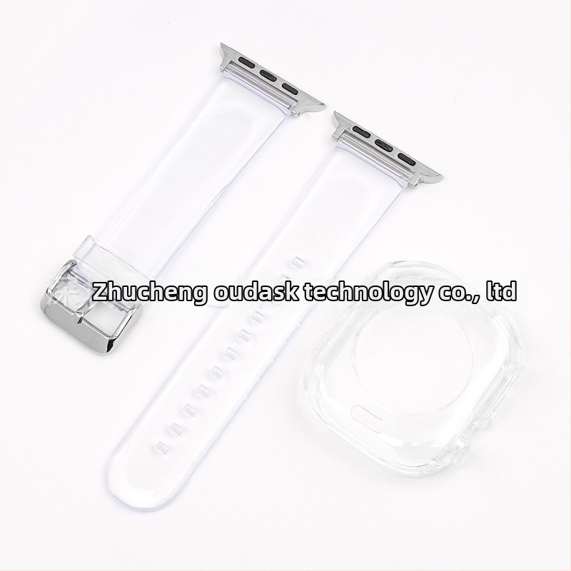 TPU Glacier Jelly puzdro na náramok Apple Watch — Kompatibilné s Apple Watch 5/6/7/SE/8/Ultra — Materiál: TPU