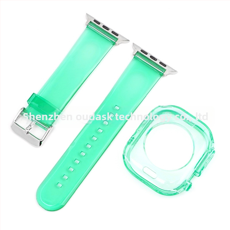 TPU Glacier Jelly puzdro na náramok Apple Watch — Kompatibilné s Apple Watch 5/6/7/SE/8/Ultra — Materiál: TPU