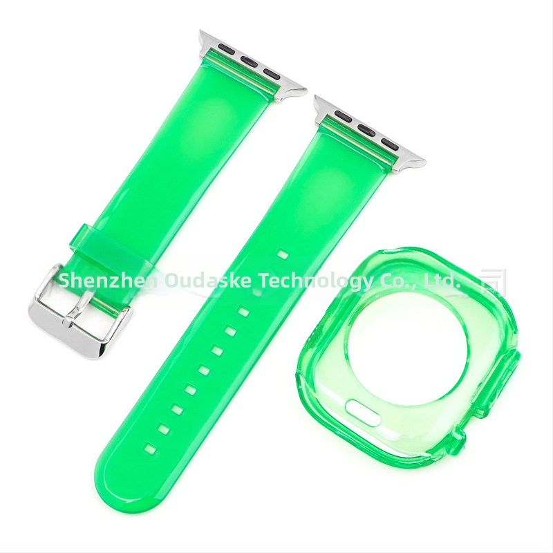 TPU Glacier Jelly puzdro na náramok Apple Watch — Kompatibilné s Apple Watch 5/6/7/SE/8/Ultra — Materiál: TPU