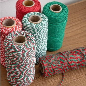 Pamut zsinór ajándékcsomagoláshoz és üdvözlőlap díszítéséhez | Anyag: pamutfonal | Márka: Miao bao