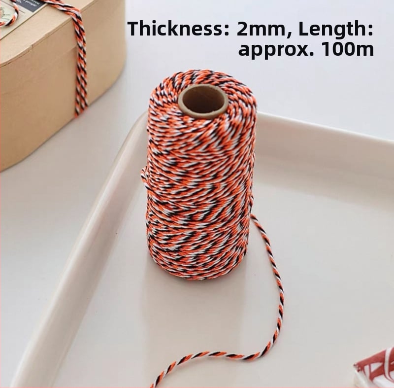 Pamut zsinór ajándékcsomagoláshoz és üdvözlőlap díszítéséhez | Anyag: pamutfonal | Márka: Miao bao