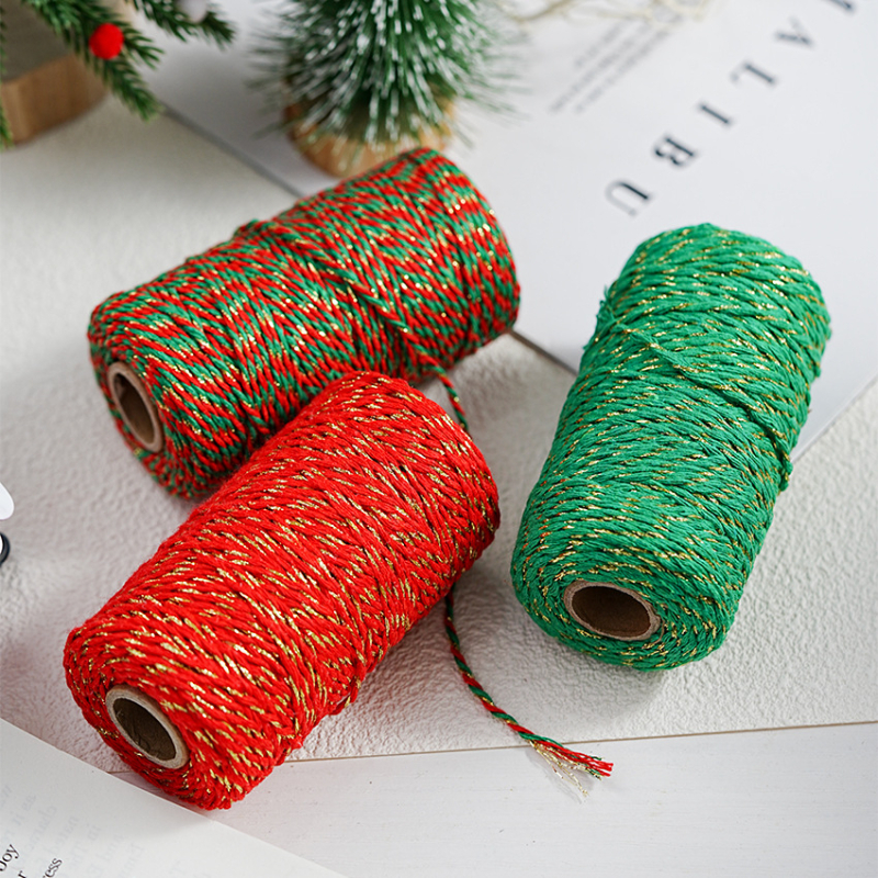 Pamut zsinór ajándékcsomagoláshoz és üdvözlőlap díszítéséhez | Anyag: pamutfonal | Márka: Miao bao