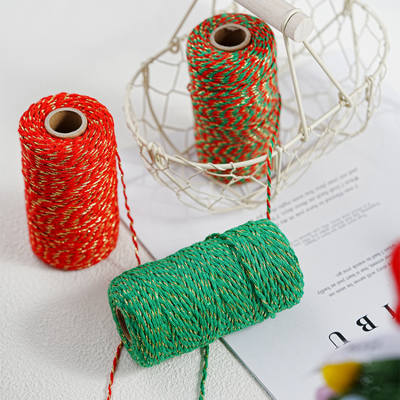Pamut zsinór ajándékcsomagoláshoz és üdvözlőlap díszítéséhez | Anyag: pamutfonal | Márka: Miao bao
