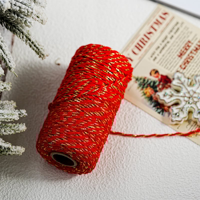 Pamut zsinór ajándékcsomagoláshoz és üdvözlőlap díszítéséhez | Anyag: pamutfonal | Márka: Miao bao