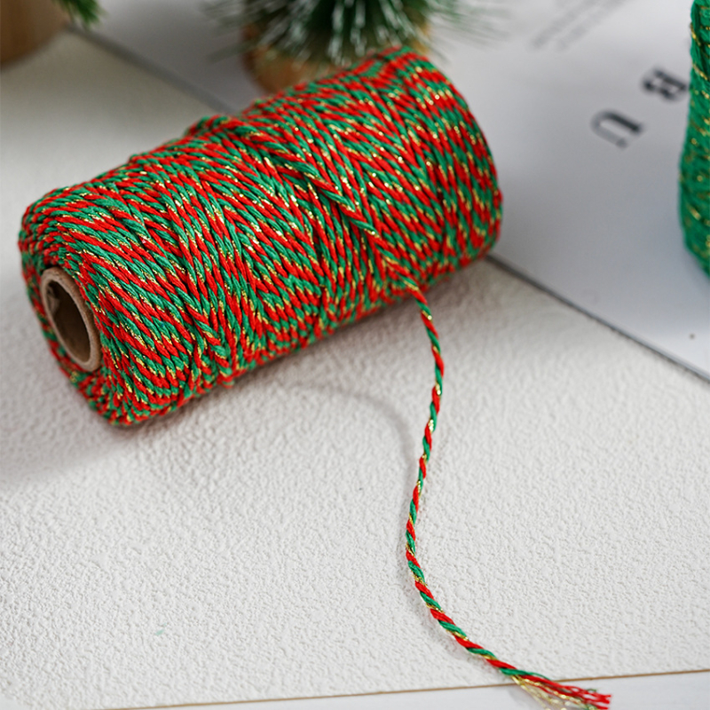 Pamut zsinór ajándékcsomagoláshoz és üdvözlőlap díszítéséhez | Anyag: pamutfonal | Márka: Miao bao