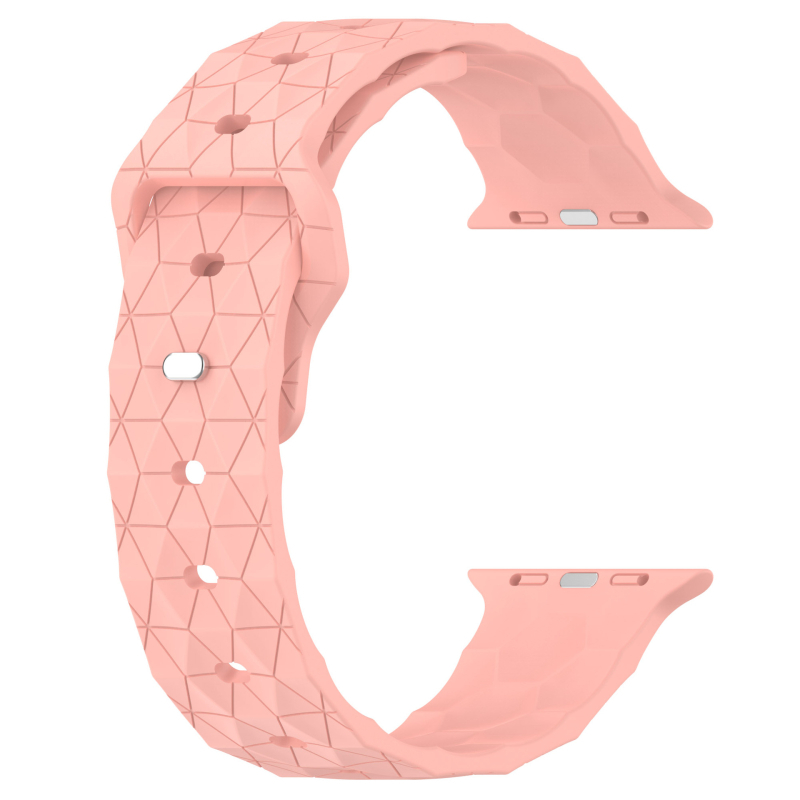 Silikonski sportski remen s nogometnim uzorkom za Apple Watch Ultra i serije S10/9/8/7/6/5/4/SE, širina 22 mm, duljina 100 mm + 128 mm