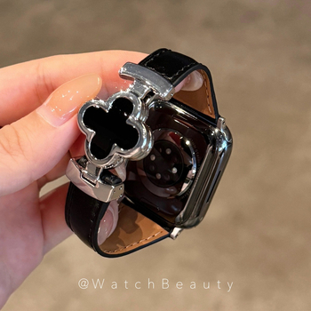Brățară pentru Apple Watch din piele naturală, lățime 20 mm, compatibilă cu Apple Watch, stil modern (greutate 22)