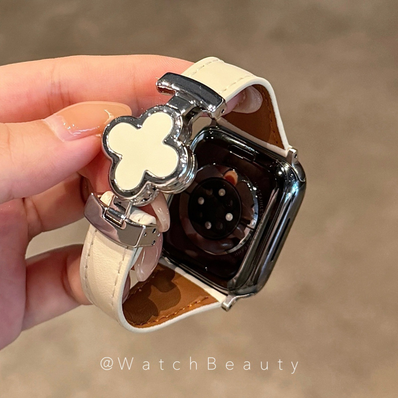Brățară pentru Apple Watch din piele naturală, lățime 20 mm, compatibilă cu Apple Watch, stil modern (greutate 22)