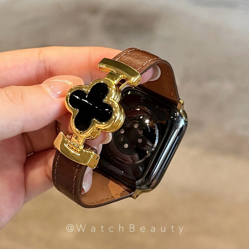 Brățară pentru Apple Watch din piele naturală, lățime 20 mm, compatibilă cu Apple Watch, stil modern (greutate 22)
