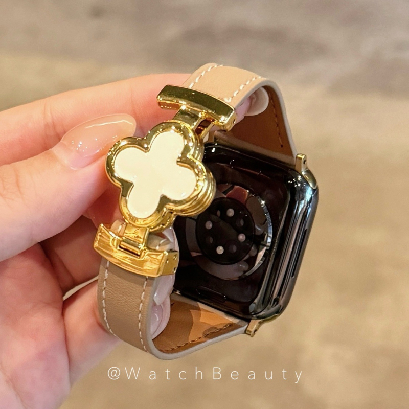 Brățară pentru Apple Watch din piele naturală, lățime 20 mm, compatibilă cu Apple Watch, stil modern (greutate 22)