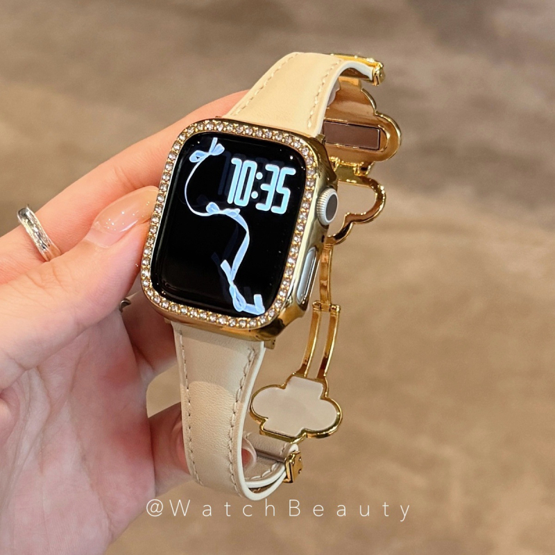 Brățară pentru Apple Watch din piele naturală, lățime 20 mm, compatibilă cu Apple Watch, stil modern (greutate 22)