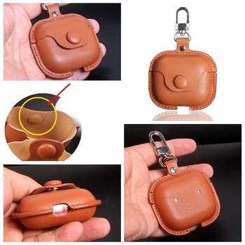 Husă de protecție AirPods pentru AirPods 3, Pro 2 și 4 - Material PU, Design în relief, Carcasă universală portabilă