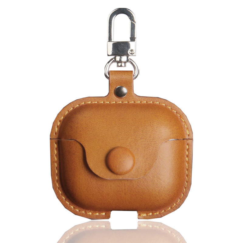 Husă de protecție AirPods pentru AirPods 3, Pro 2 și 4 - Material PU, Design în relief, Carcasă universală portabilă