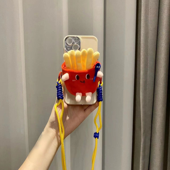 Pandantiv pentru telefon din pluș – stil desen animat, accesoriu decorativ (Material: pluș; Proces: serigrafie; Funcție: decorare; Tip: pandantiv pentru telefon; Personalizare: Da)