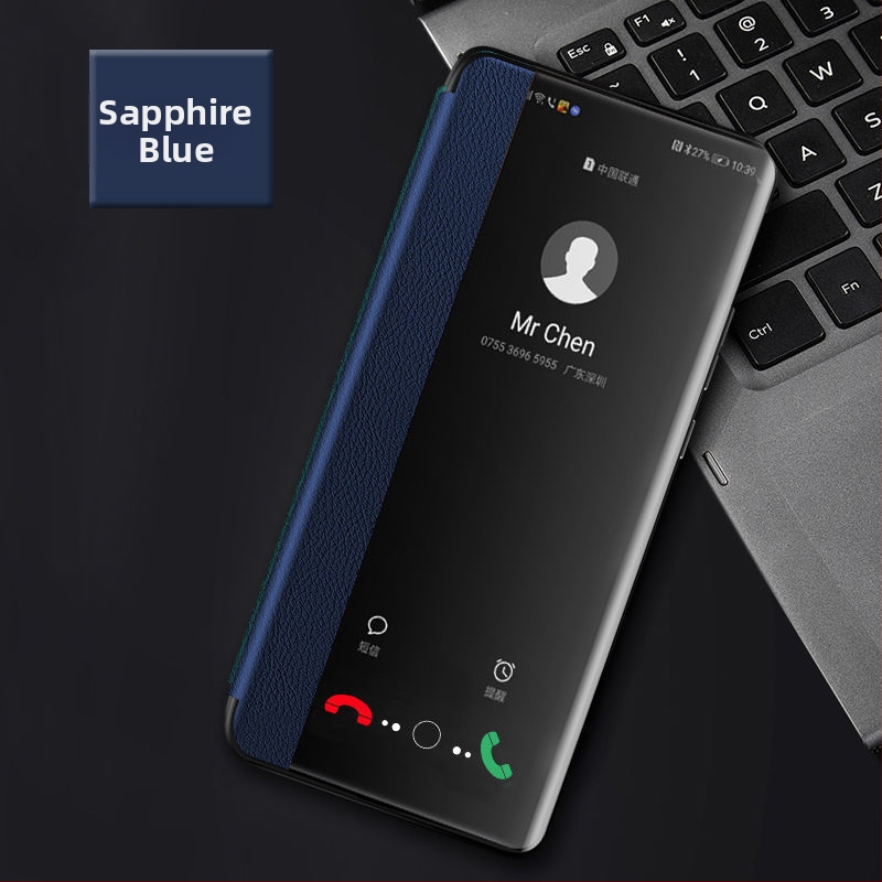 Huawei Enjoy 70X ochranný kryt – flip kožené puzdro, kompletná ochrana, proti pádu, mäkký obal, materiál: preglejka